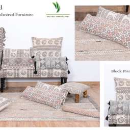 Jaipur Block Printed Cushion Rugs Furniture