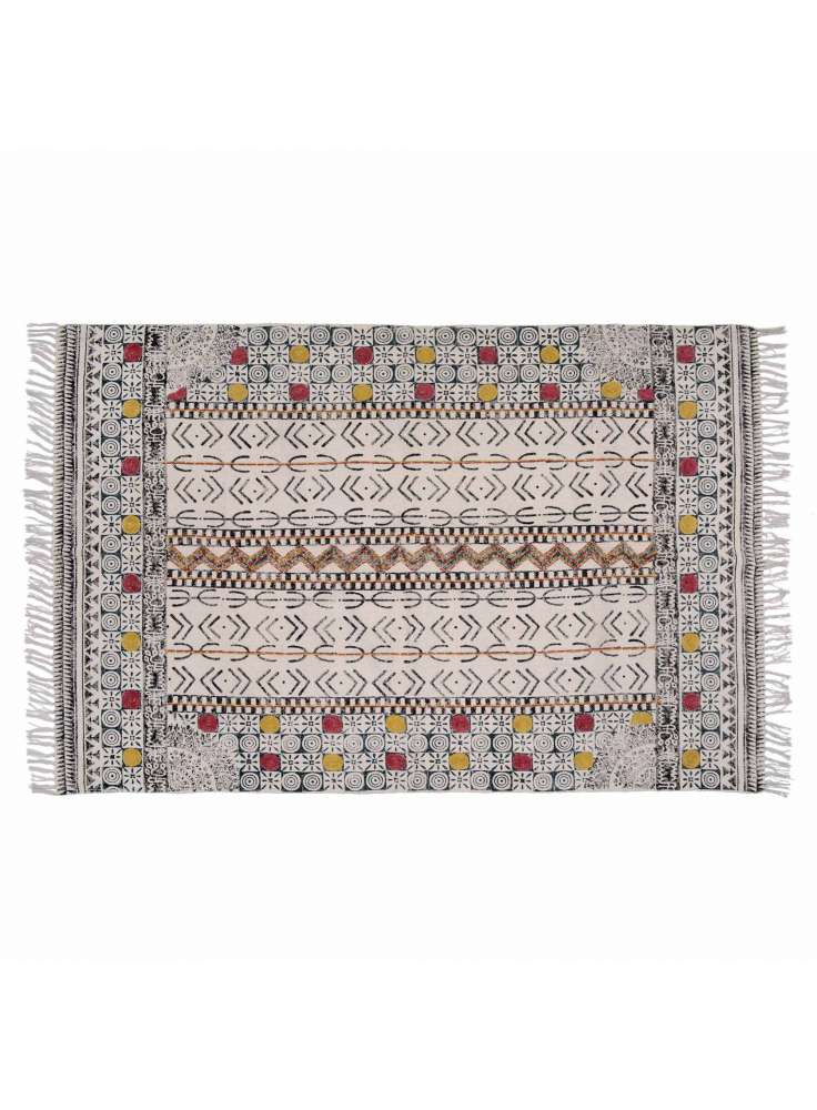 Embellished Rug Cotton Embroidery Rug