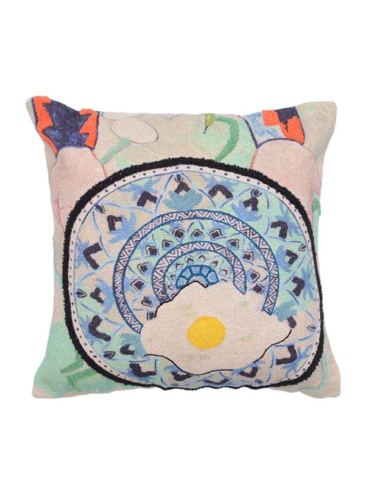 Multi Color Cotton Embroidery Cushion Cover
