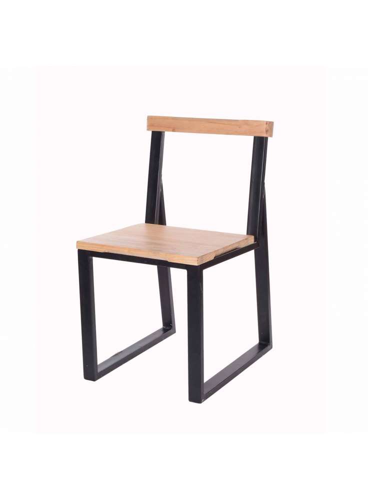 Single Seater Wood Iron Chair