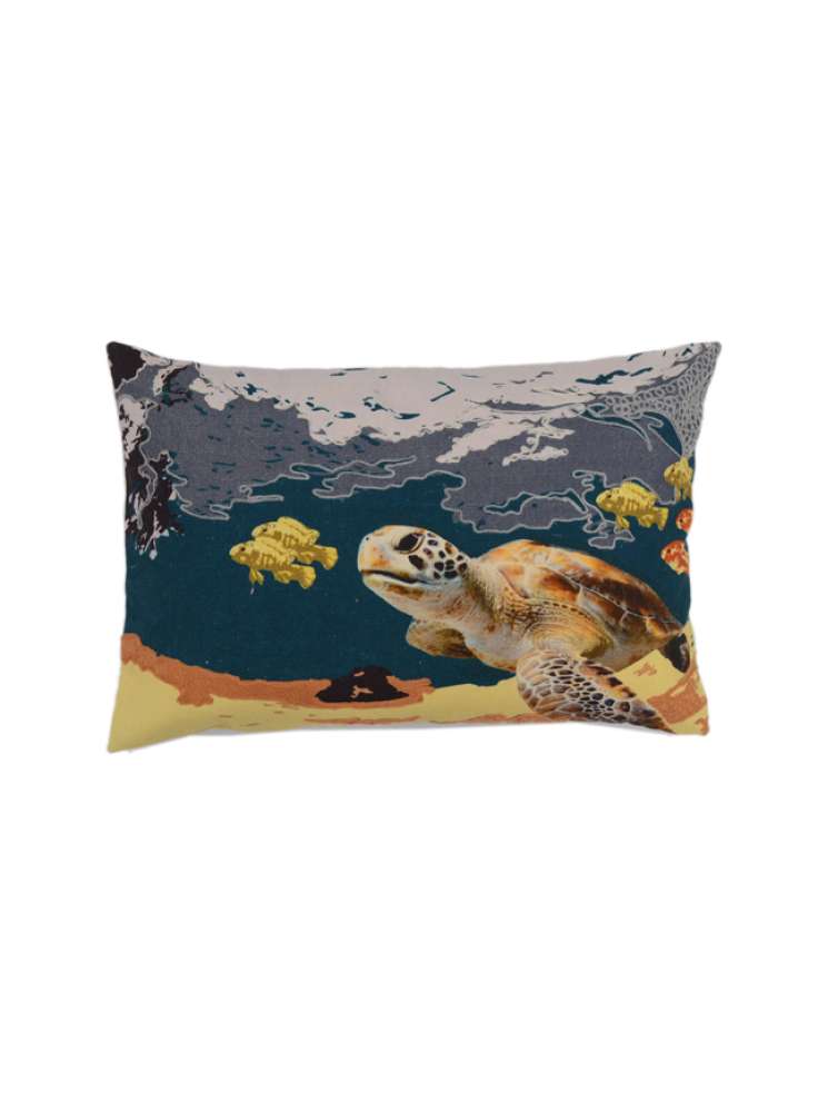 Sea Art Natural Cotton Digital Printed Cushion Cover