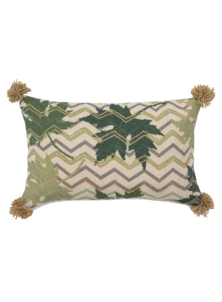 Handmade Cotton Woven Lumbar Cushion Cover