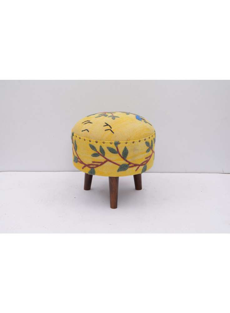 FLORAL SEATING STOOL