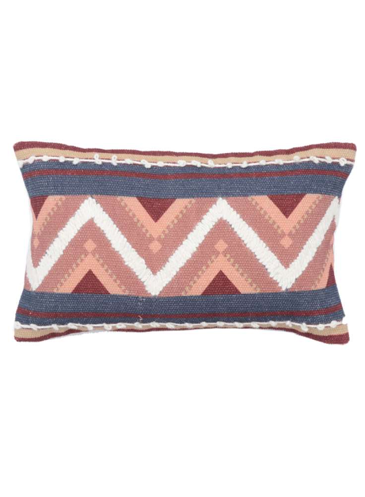 Boho Embroidered Cotton Cushion Cover