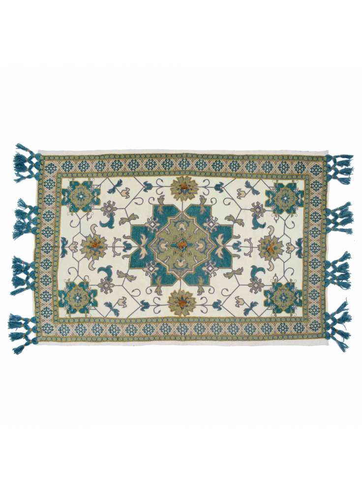 Suzani Embroidered Cotton Rugs