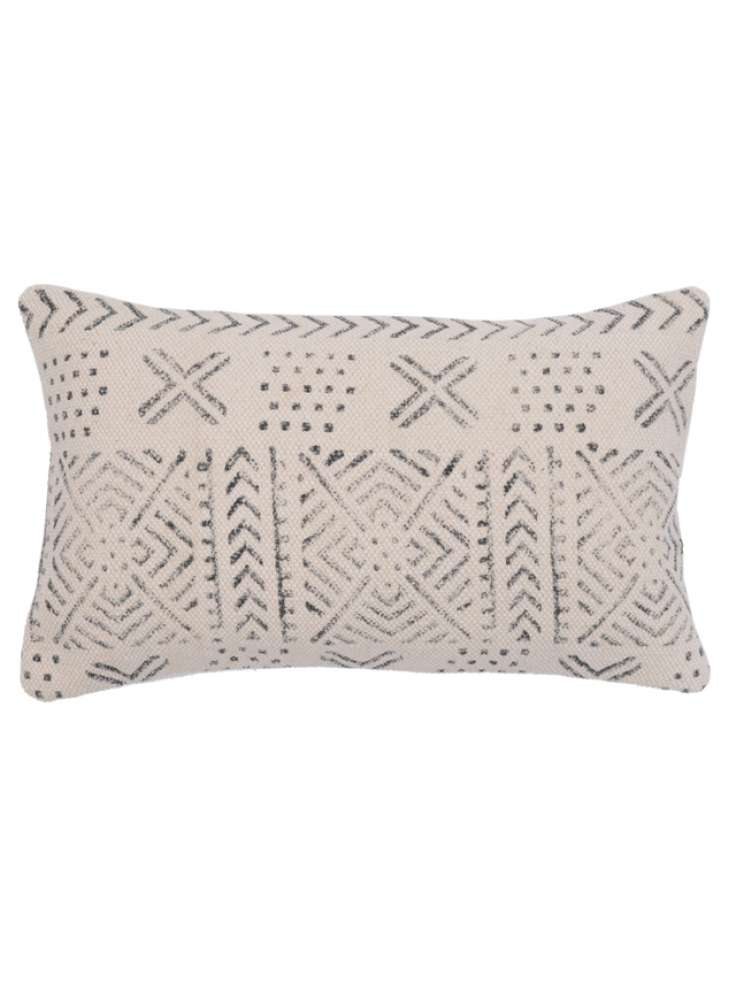 Cotton block printed pillow cover