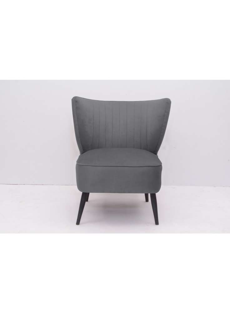 GREY COCKTAIL ACCENT CHAIR