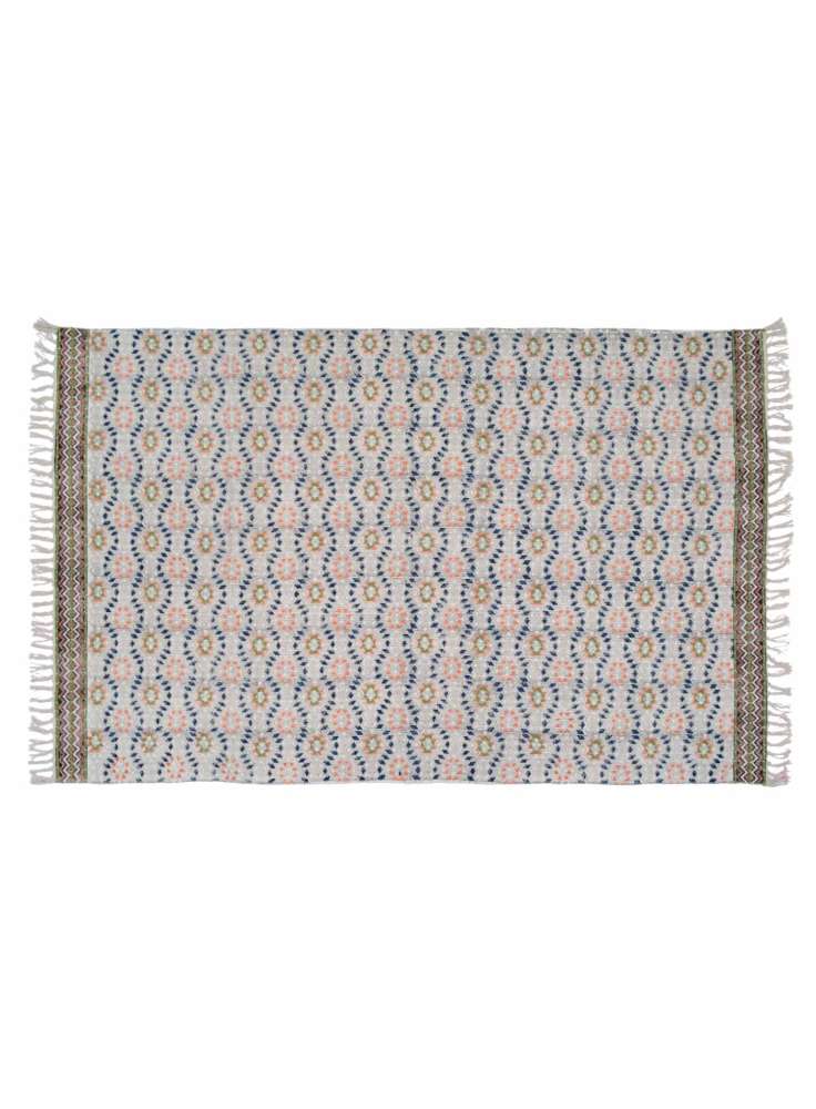 Abstract Coton Printed Rug