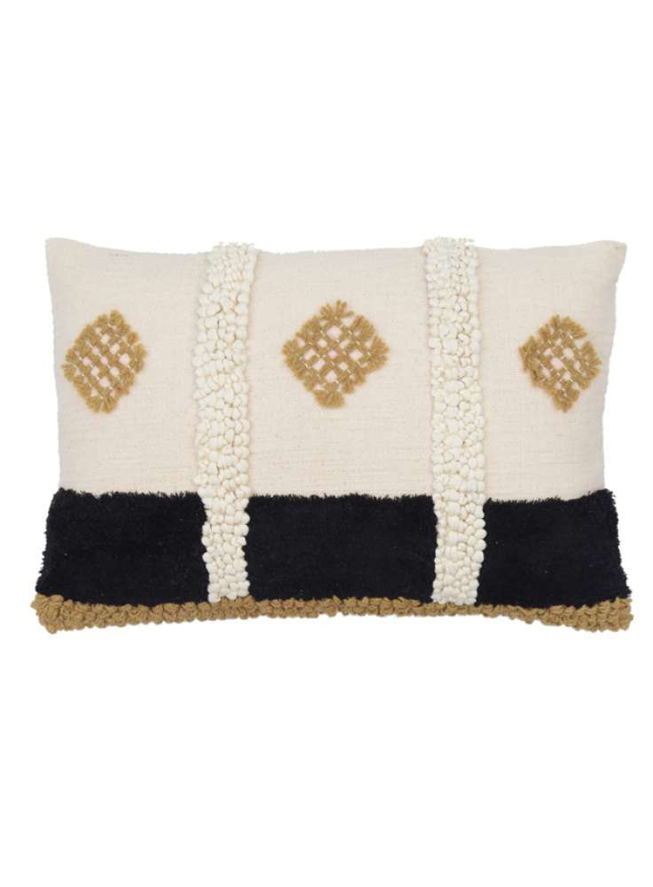 Tufted Cotton Hand Embroidery Cushion Pillow
