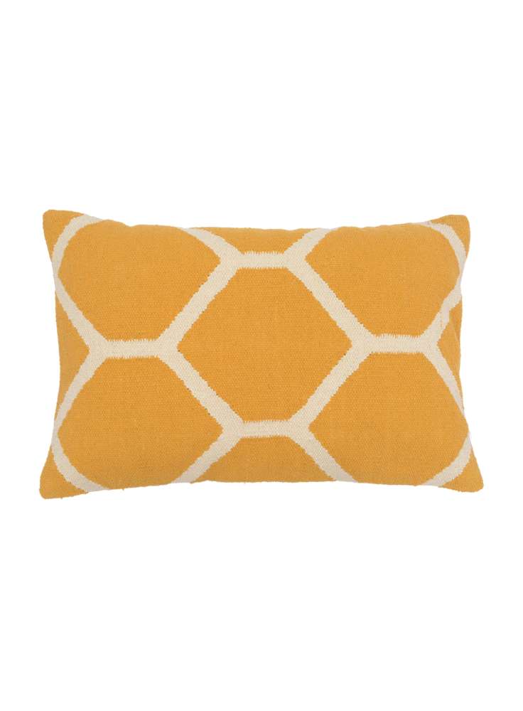 Yellow Cotton Cushion Cover