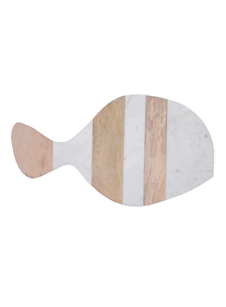 Fish Shape Marble Wood Chopping Board