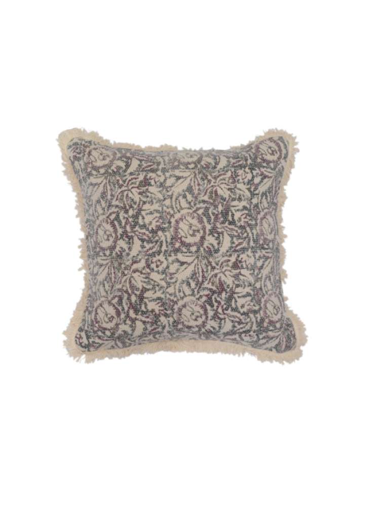 Handmade Natural Dye Cotton Embroidery Pillow Cover India