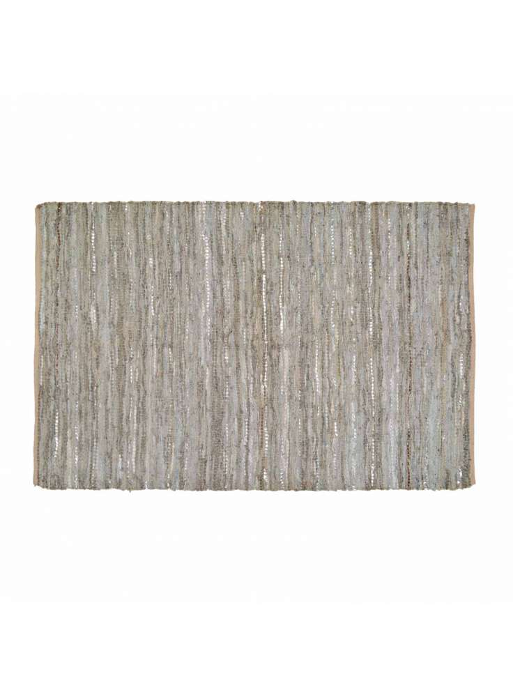 Leather Chindi Rug Carpet