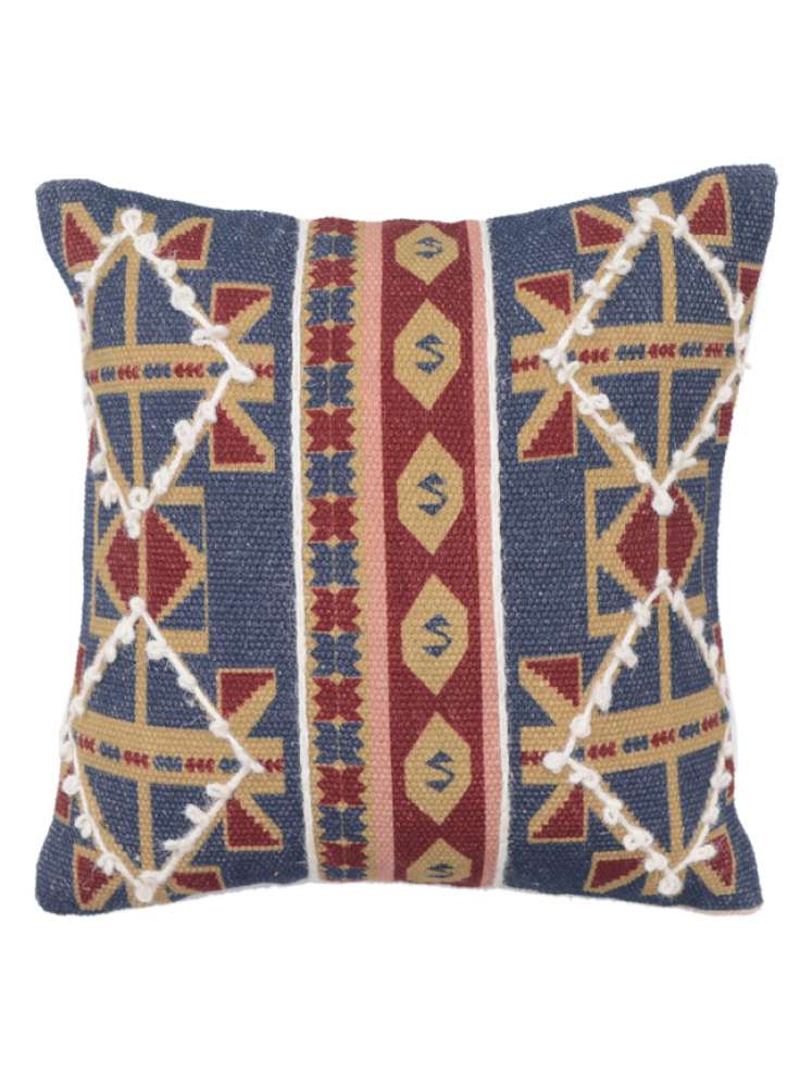 Natural Fiber Cotton Tribal Pillow Cover