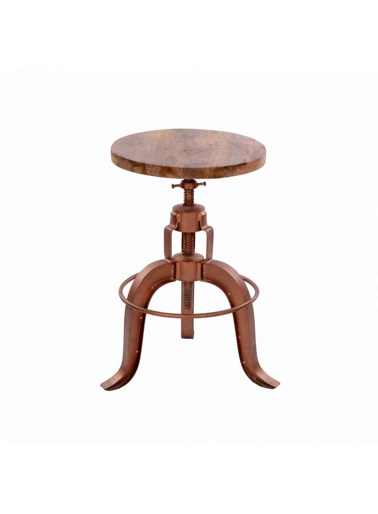 Iron Wood Bar Stool Chair