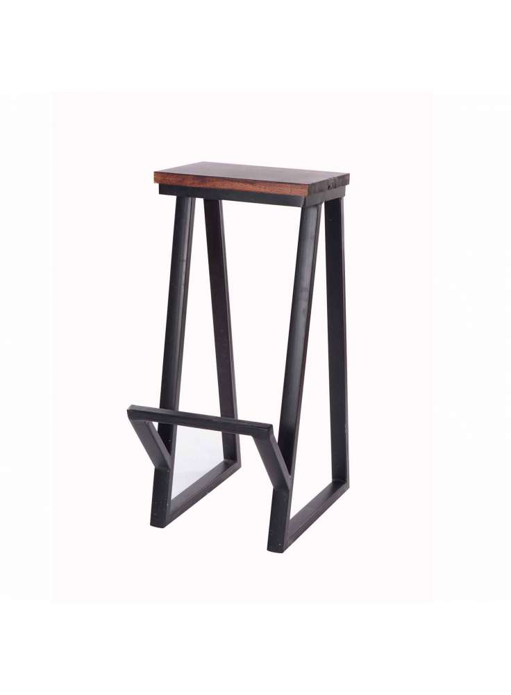 Iron Wood Bar Stool Furniture