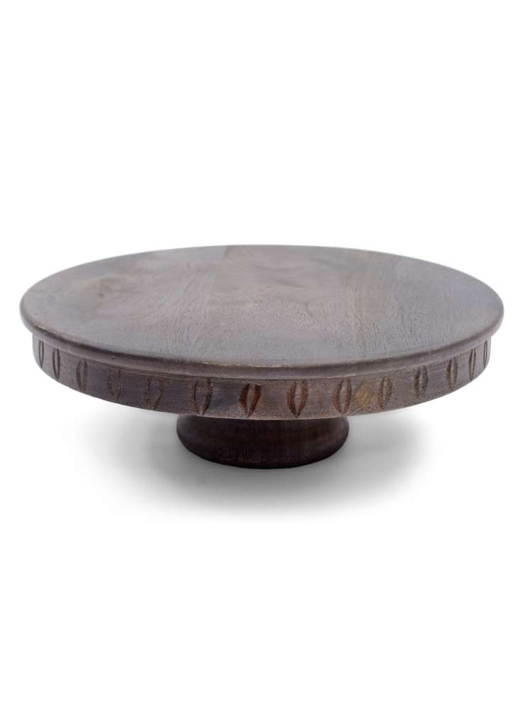 Black Wooden Cake Stand