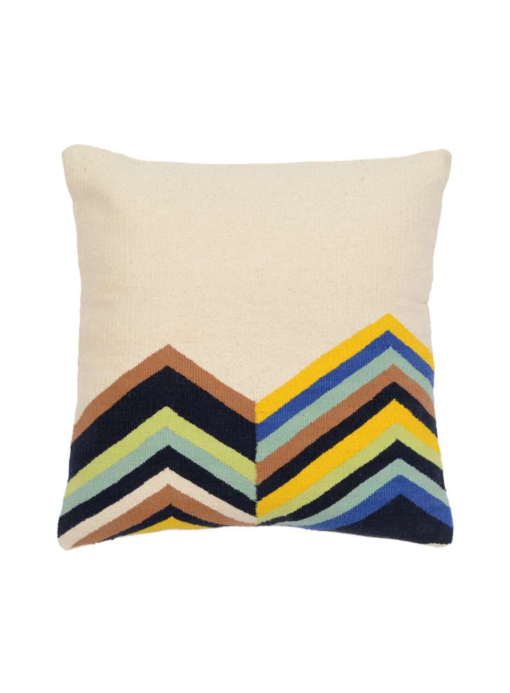 Multi Color Woven Cotton Cushion Cover