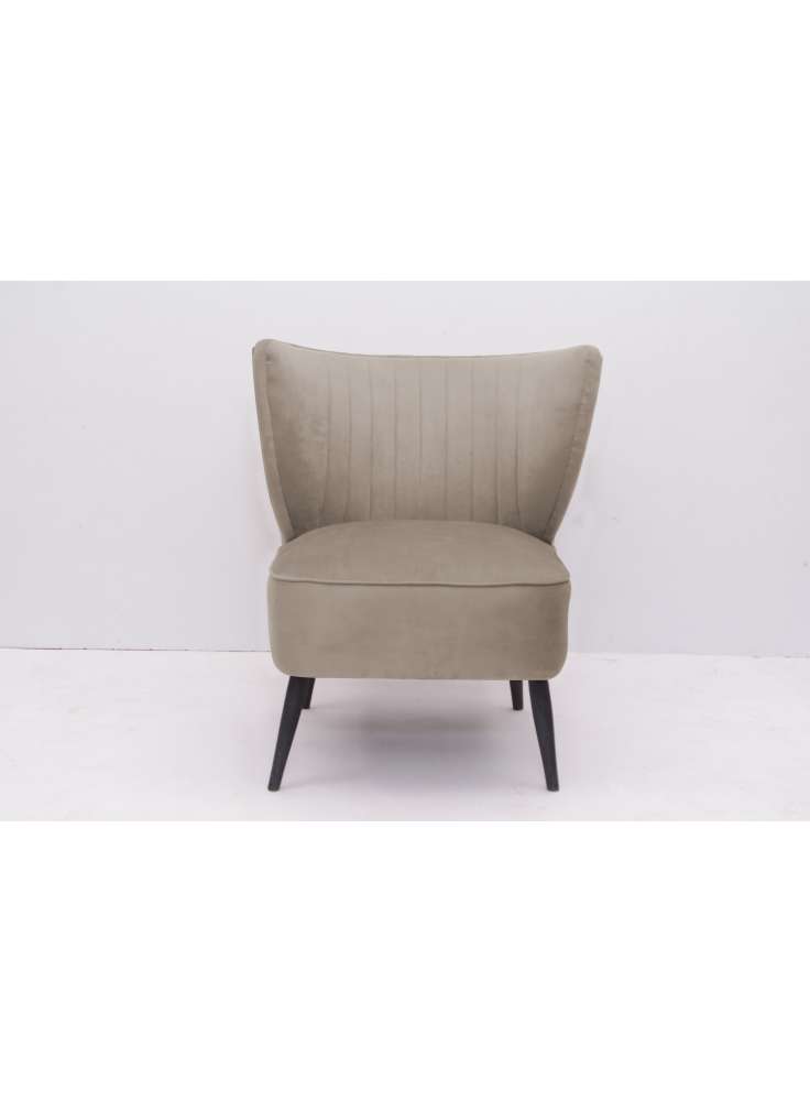 BEIGE COCKTAIL ACCENT CHAIR