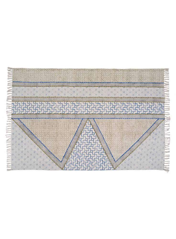 Geometric Print Cotton Rugs