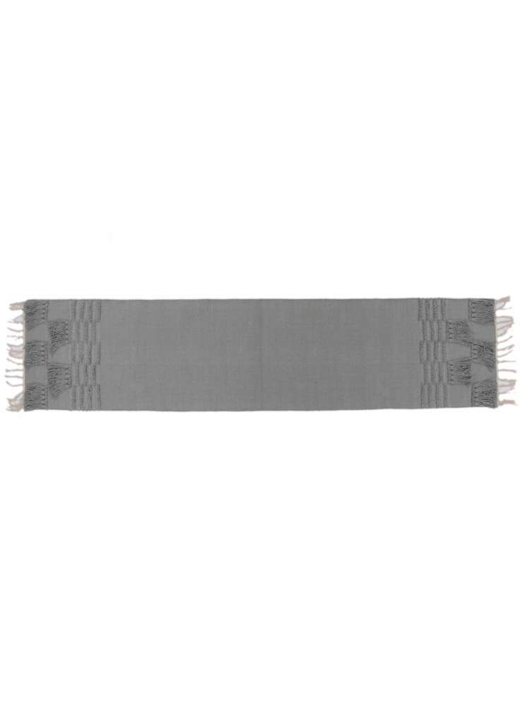 grey Embroidery Table runner
