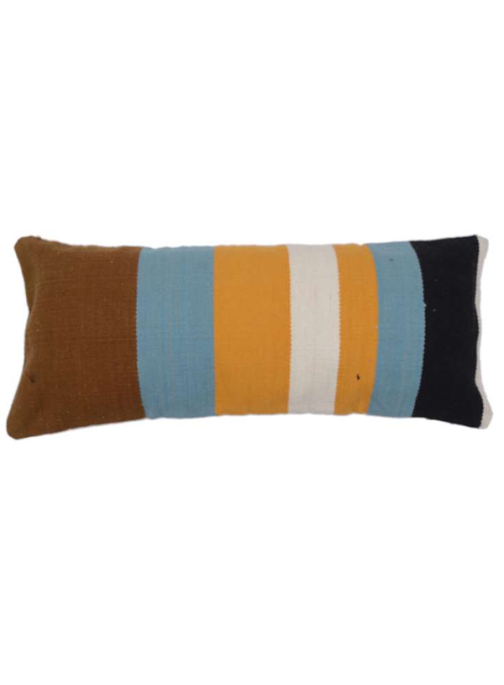 Multicolor Stripe Pattern Cotton Pillow Cover