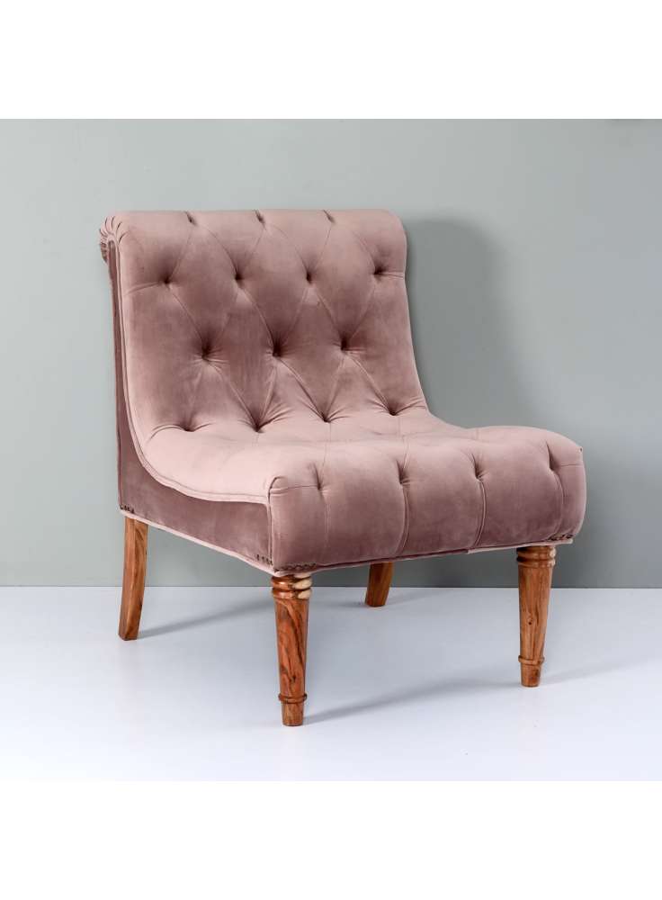 KATE PINK SLIPPER ACCENT CHAIR