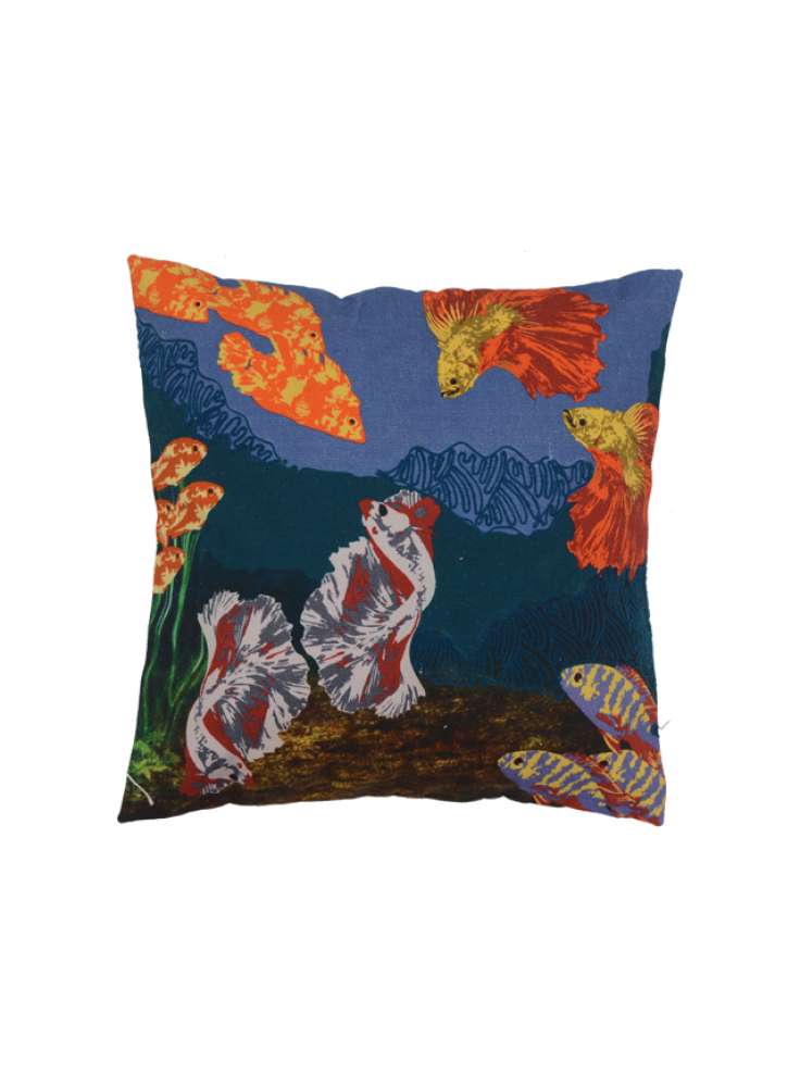 Sea Art Natural Cotton Digital Printed Cushion Cover